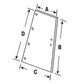 AM1250436C2 New Aftermarket Replacement Wing Window Glass Fits International