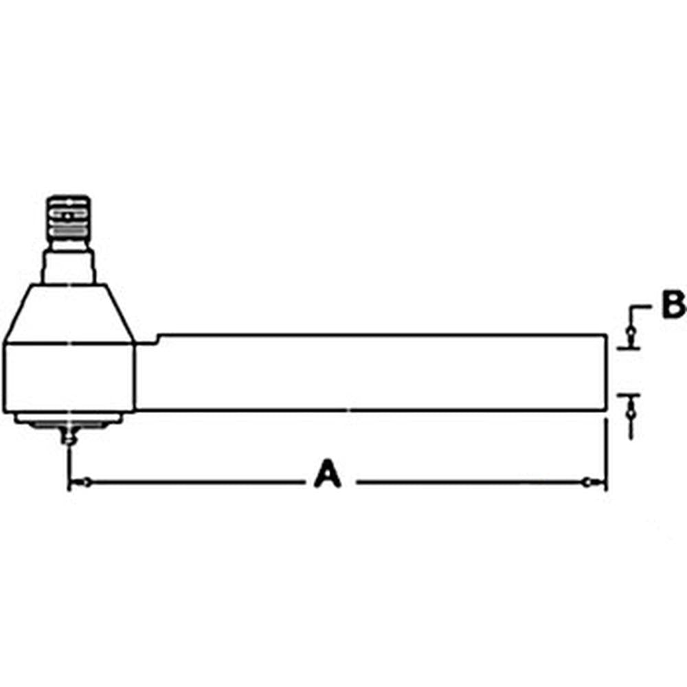 126144A1 Tie Rod, Length: 207mm - Fits Manitou Model MLT 627T