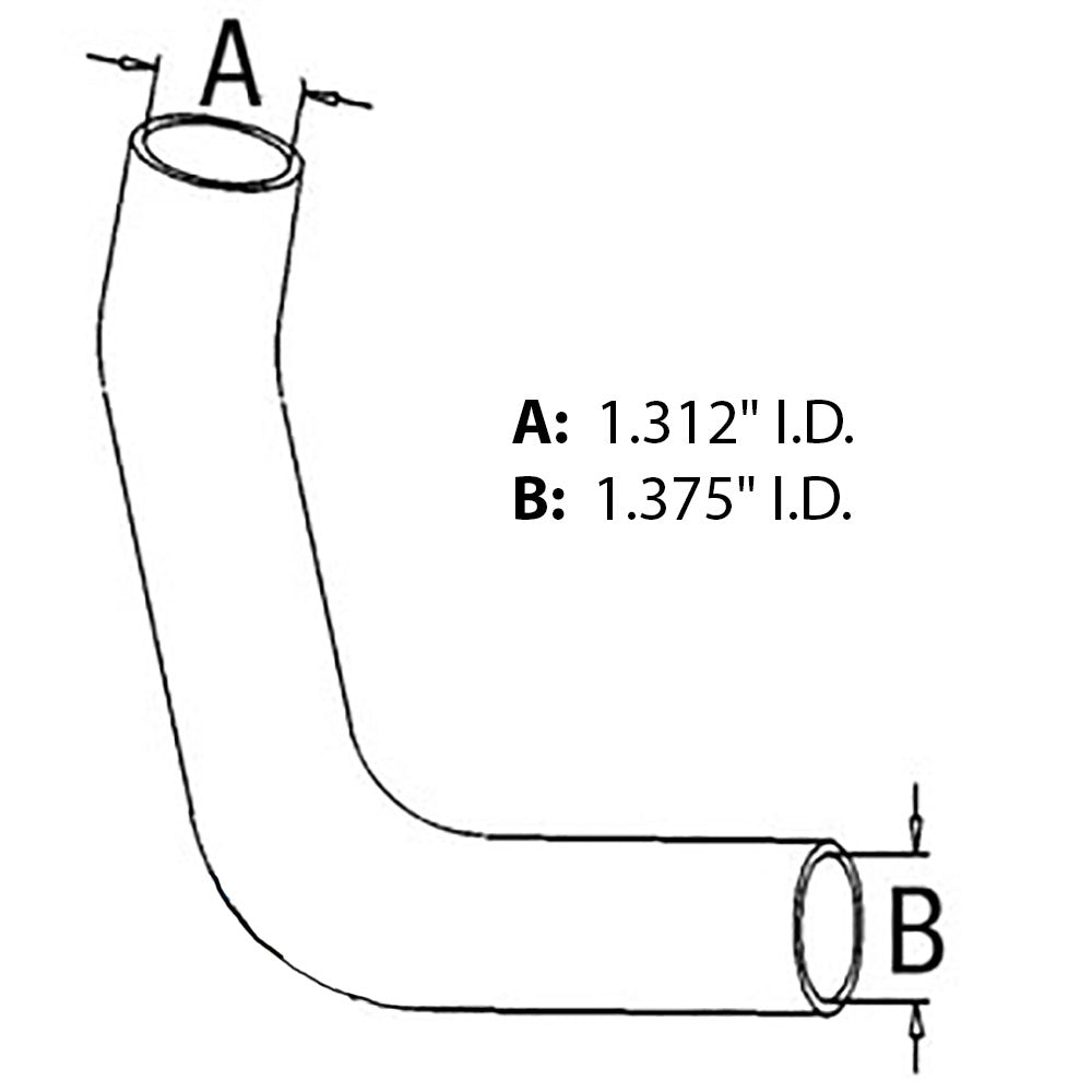 Upper Radiator Hose Fits 244 254 1269619C1 1269619C1-A