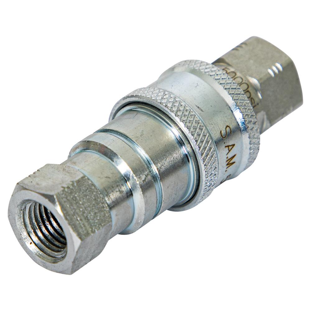 1304029C 1/4 IN NPT COUPLER WITH MALE HOSE AND FEMALE BLOCKREPLACES MEYER 15847C