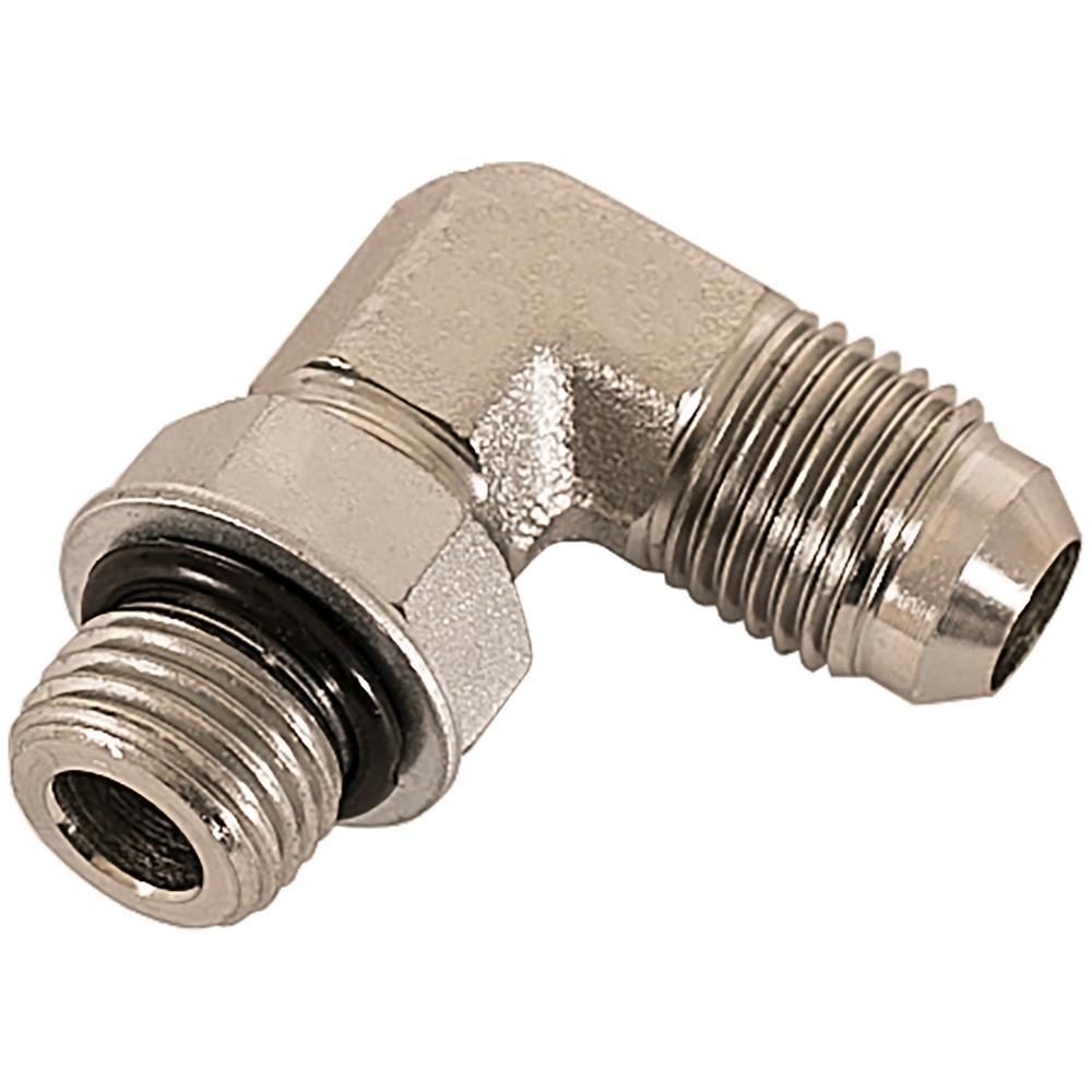 1306466 90° Hydraulic Adapter 9/16 ORing To Straight ThreadReplaces Fisher 56725