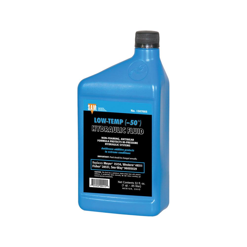 1307014 LOW TEMPERATURE BLUE HYDRAULIC FLUID FOUR 1 GALLON BOTTLES