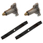 Mulch Blades Deck Kit Fits Sears Fits Craftsman 42" Mowers LT1000 130794 134149
