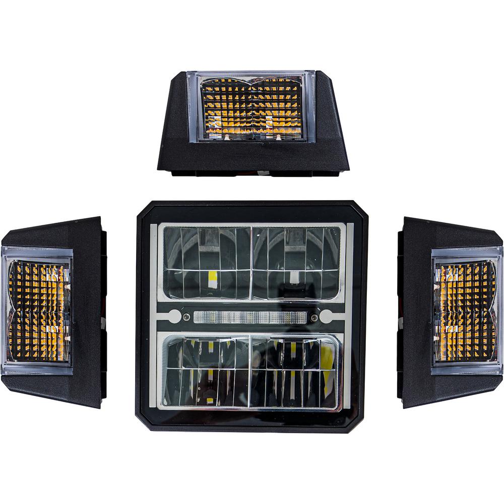 1312200 -UNIVERSAL HEATED LED SNOW PLOW HEADLIGHTS WITH MULTI-MOUNT SIGNAL
