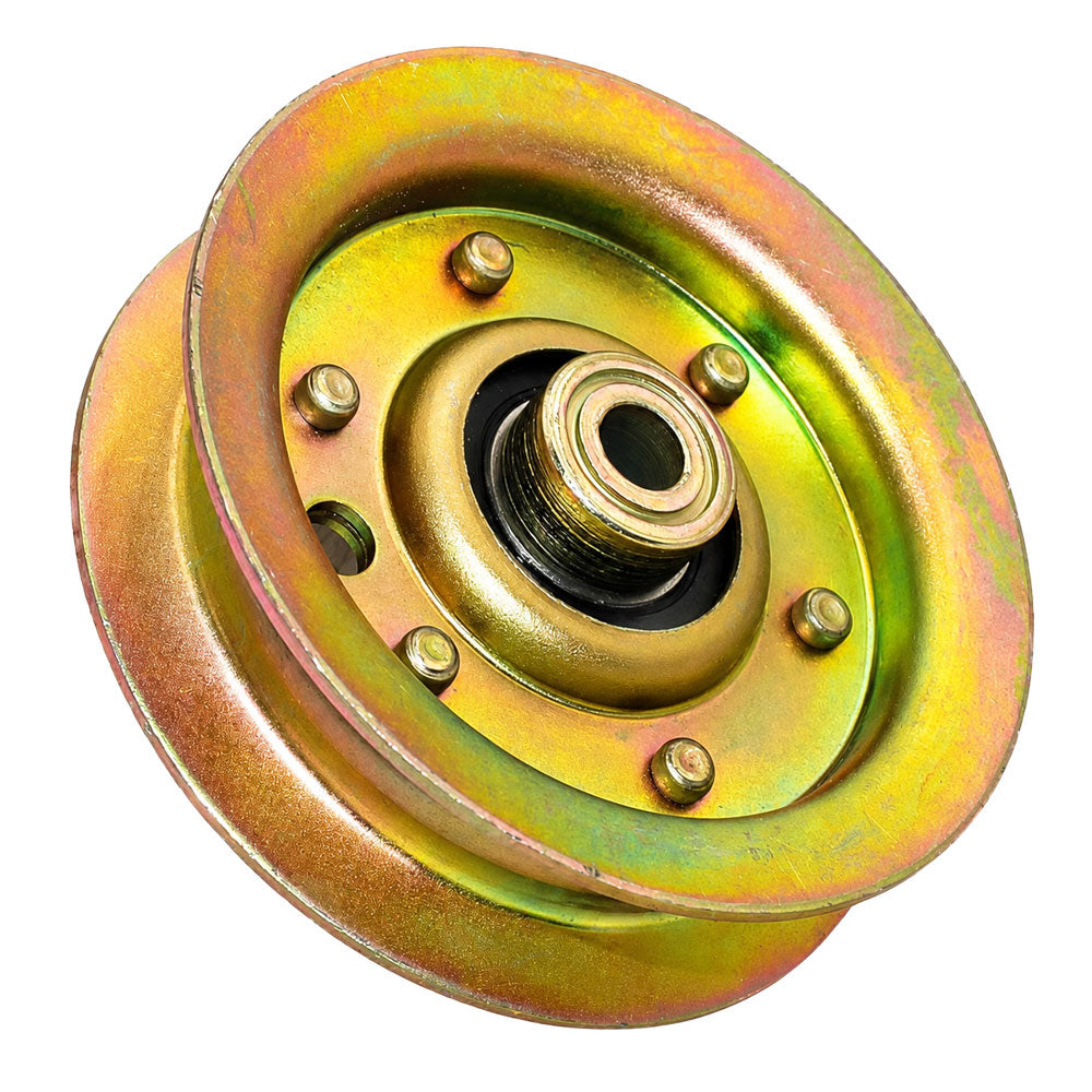 Flat Idler Pulley Fits John Deere Replaces AM103287