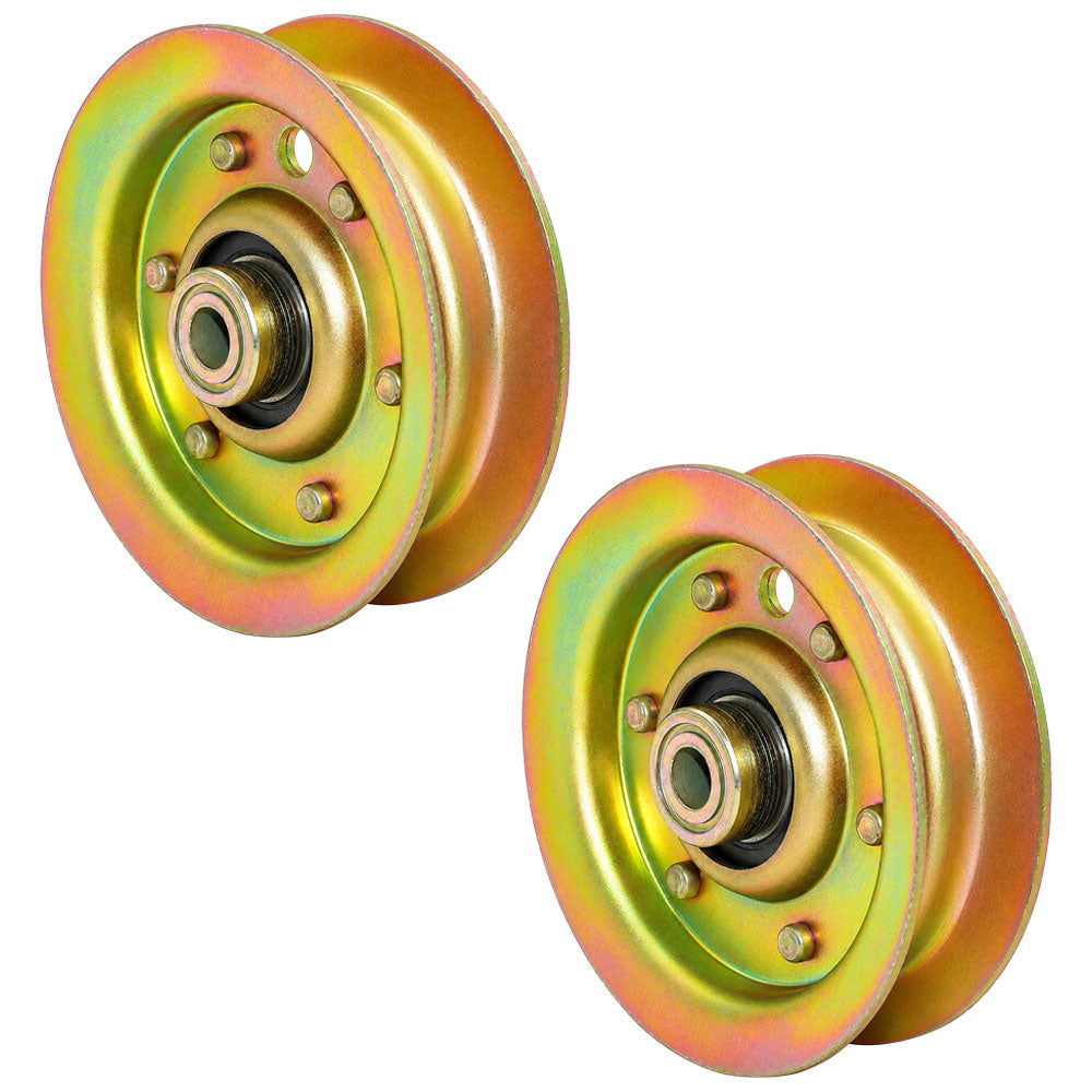 Qty 2: Flat Idler Pulley Fits Husqvarna Replaces 532 13 14-94