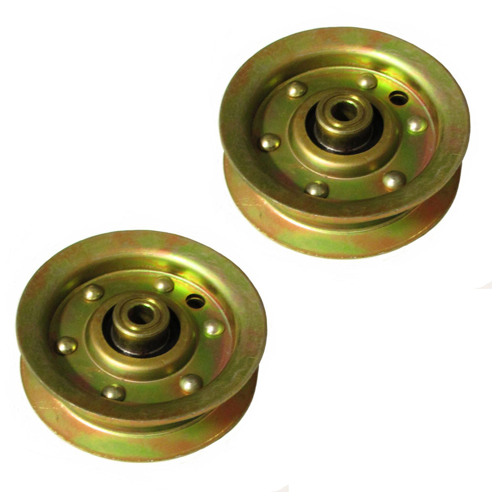(Pack of 2) Flat Idler Pulley for AYP 532173438, 532104360, 532131494, 918131494