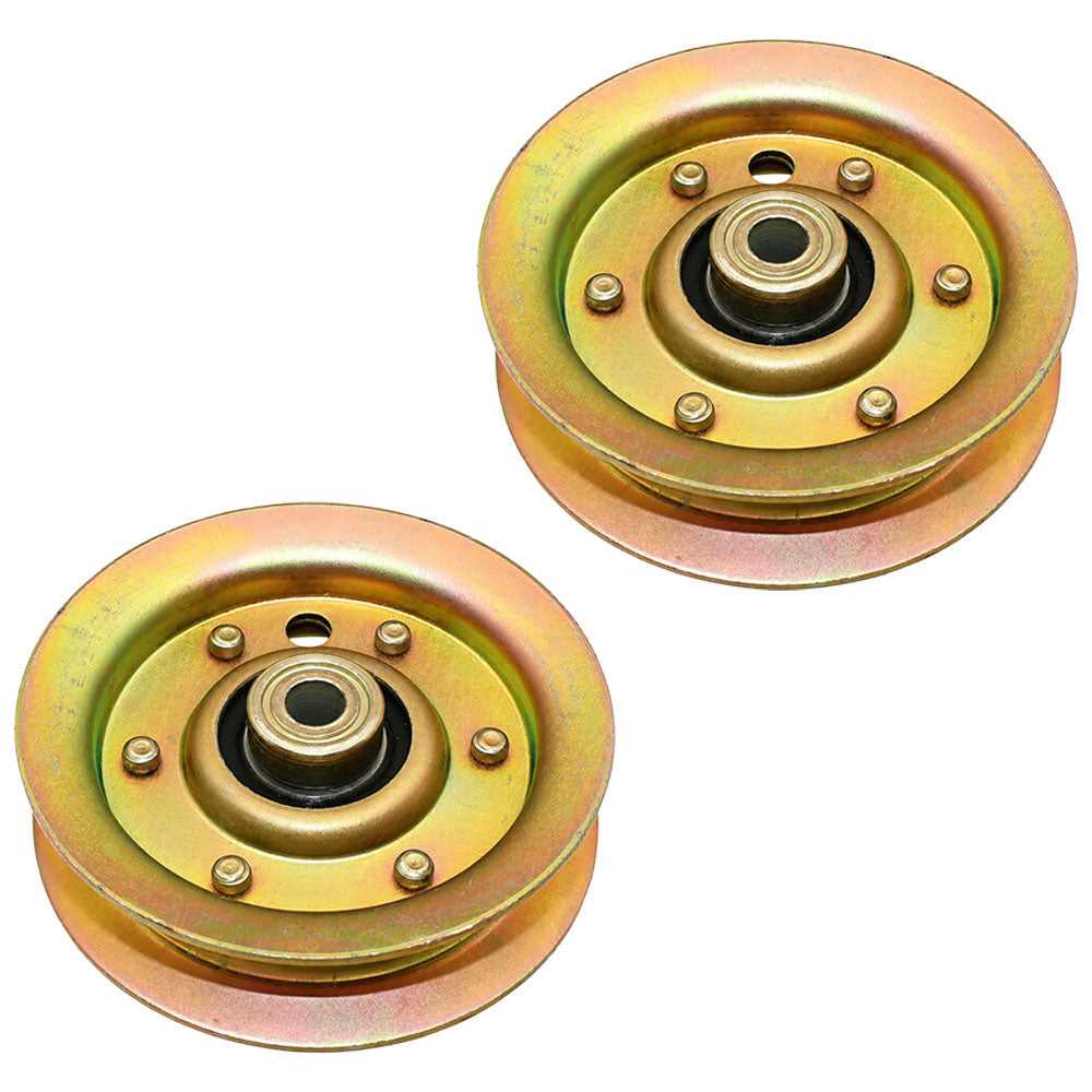 Qty 2: Flat Idler Pulley Fits Husqvarna Replaces 532 13 14-94