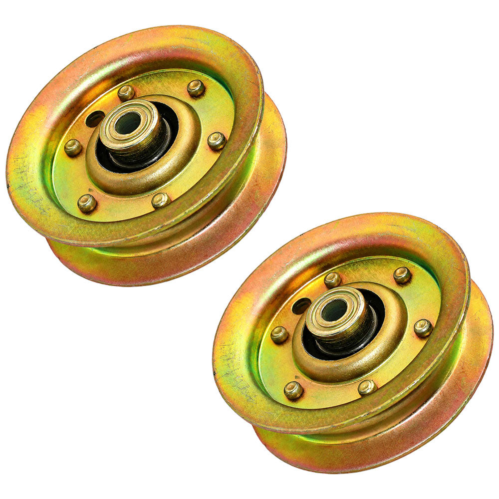 Qty 2: Flat Idler Pulley Fits Husqvarna Replaces 532 13 14-94