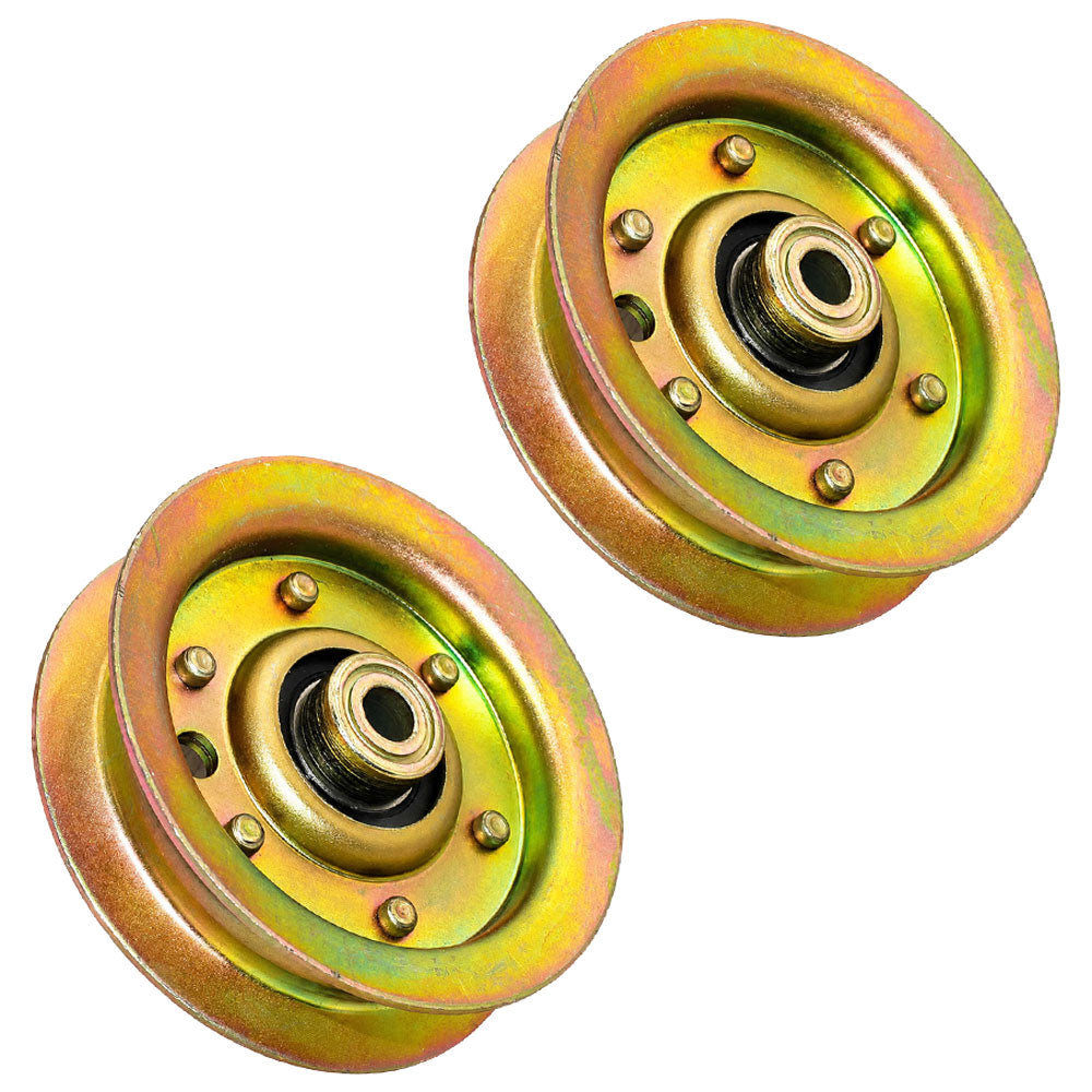 Qty 2: Flat Idler Pulley Fits Husqvarna Replaces 532 13 14-94