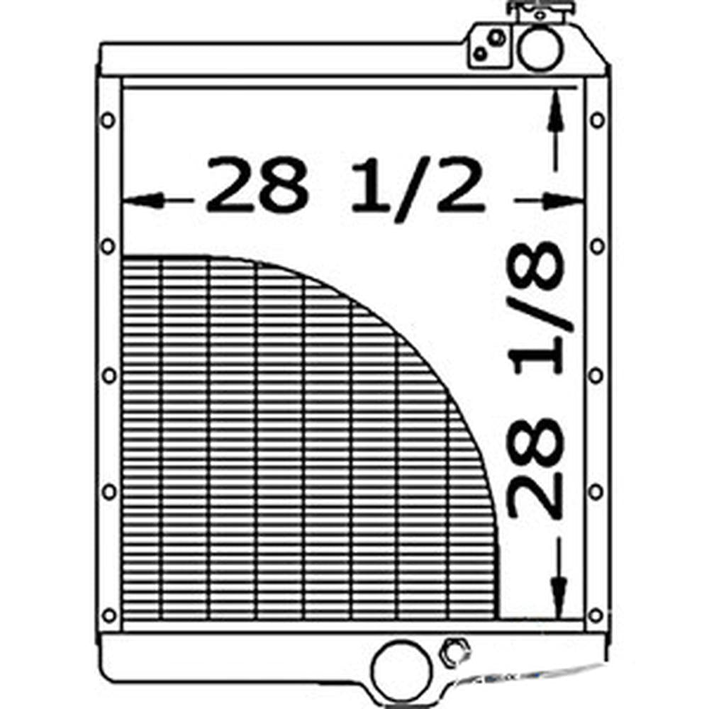 131751A2 Radiator Fits Case IH Fits International Harvester 7240 7250 8940
