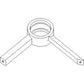 1317859C1 Fits Case IH Auger Unloader Horizontal Center Bearing Support 1644