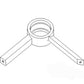 1317859C1 Fits Case IH Auger Unloader Horizontal Center Bearing Support 1644