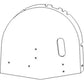 Elevator Head Side Cover - Right Hand Fits Case-IH 1660 2388 1680 2588