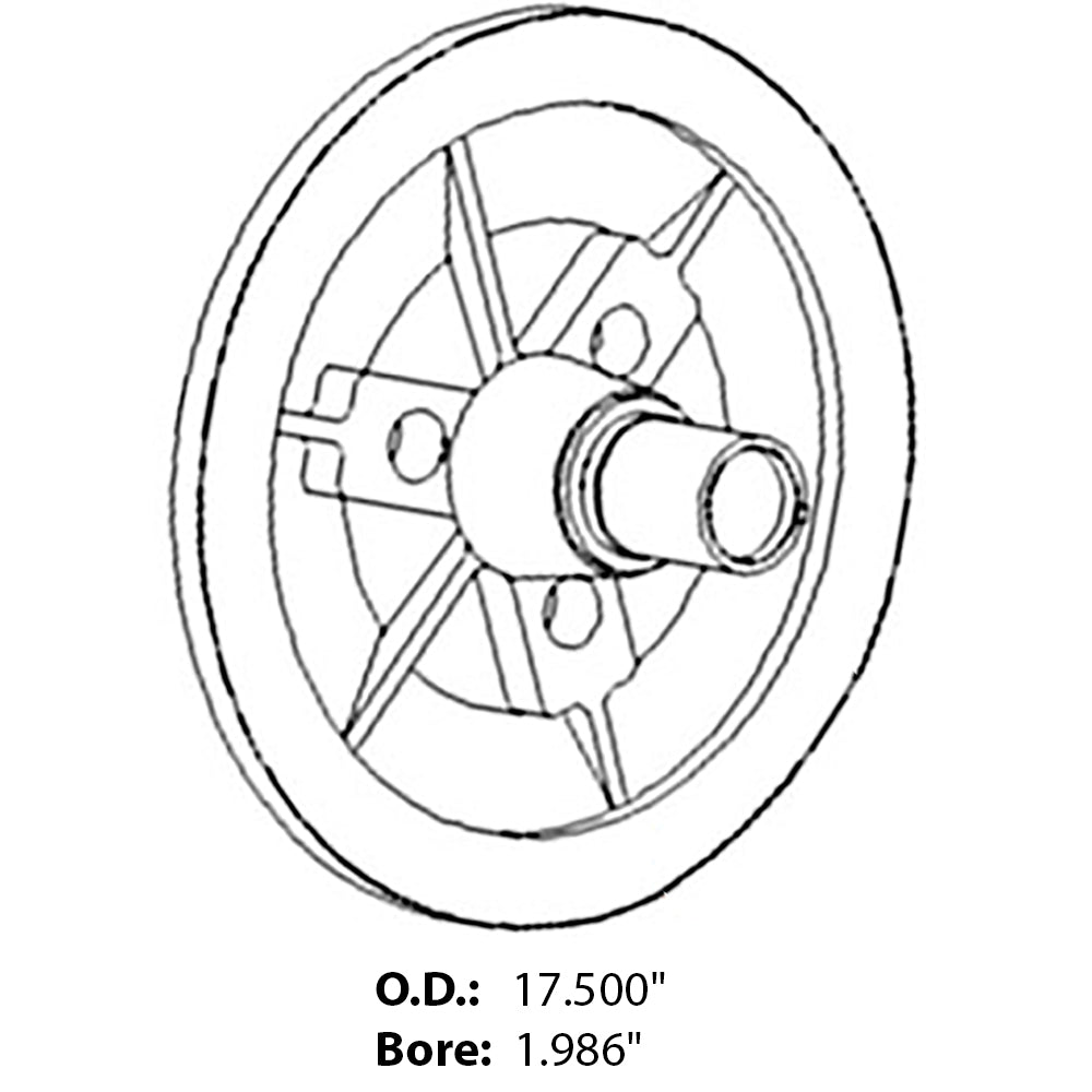 1330054C1 Rotor Drive Variable Pulley Assembly Fits Case-IH Combine 1666 1670 +