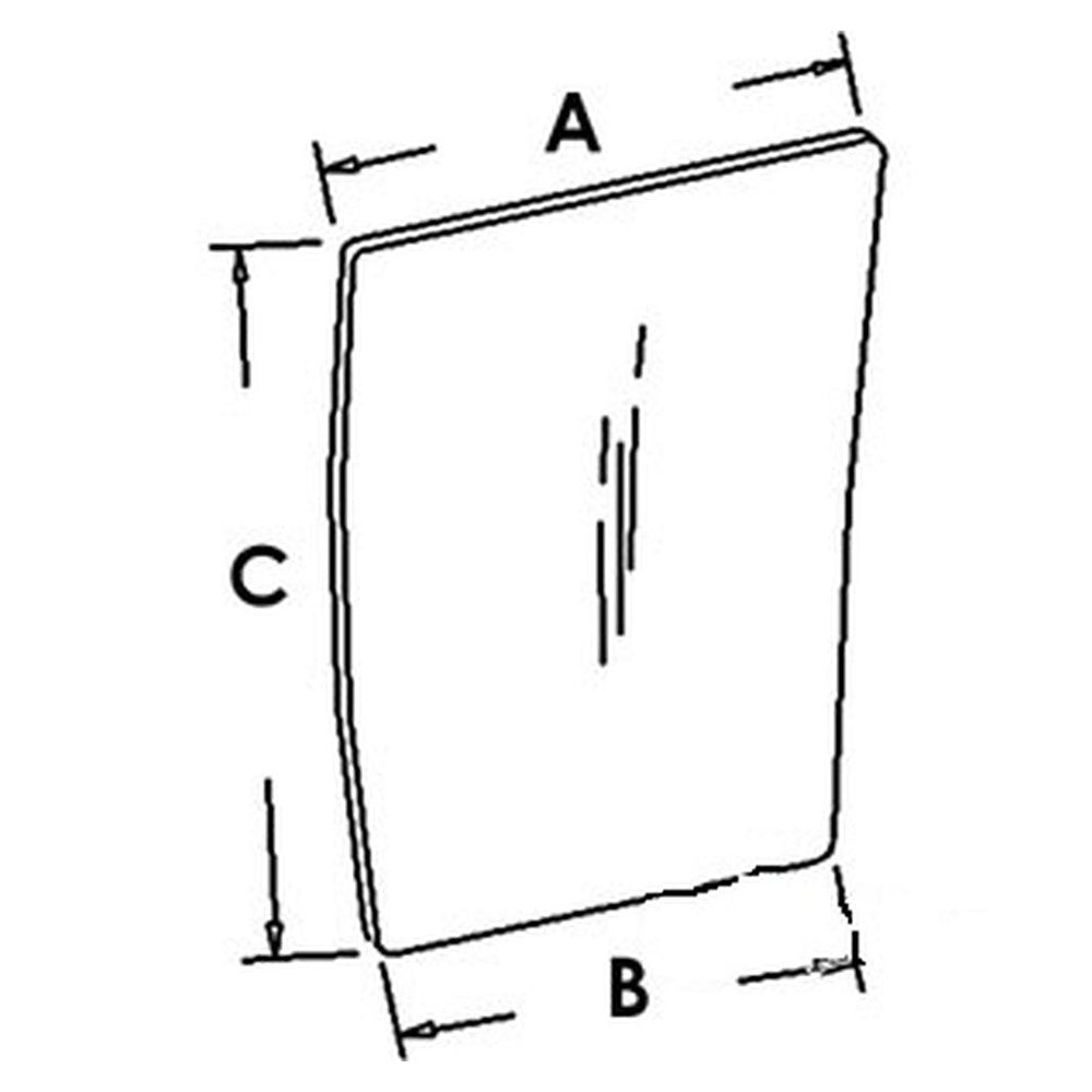 Glass Front (RH) 1340197C1 Fits Case 7150 7210 7220 7230 7240 7250 8910 8920