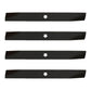 4 Pack 21 Length Mulching Blade Fits Craftsman 134149 Riding Lawn Tractor Mower"