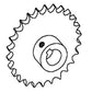 1345472C1 New Tailings Elevator Srive Sprocket Fits Case-IH Combine Models
