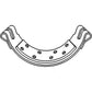 70235610 Brake Band Shoe Pair Fits Allis Chalmers Tractor D17 D19 D21