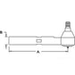 Tie Rod - Mechanical Front Wheel Drive Economy Right Hand