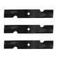 13788 423029 Set of 3 High Lift Blades Length 14-1/4" Each Fits Encore Mowers