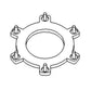 139018C3 New Shift Clutch Backing Plate Fits Case-IH Tractor Models 5088 +