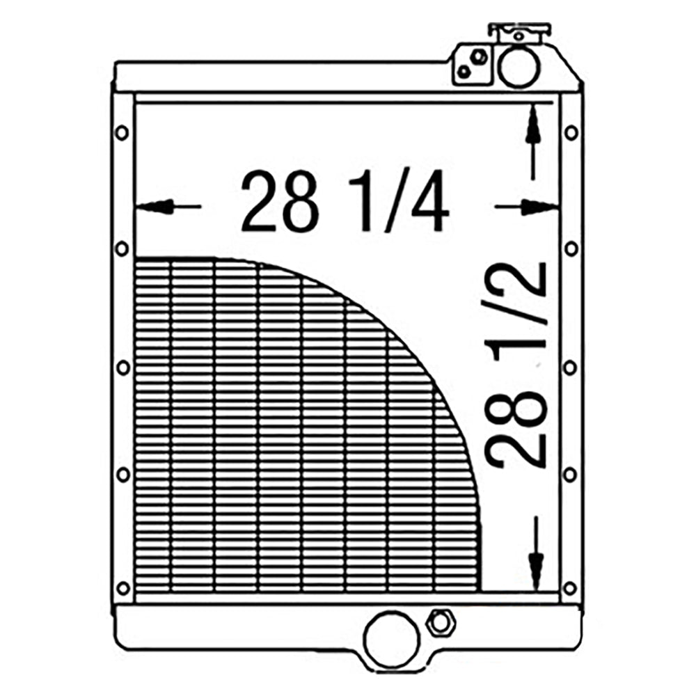140501A2 Radiator Fits Case/International Tractor 7210 7220 7230 8910 8920 8930