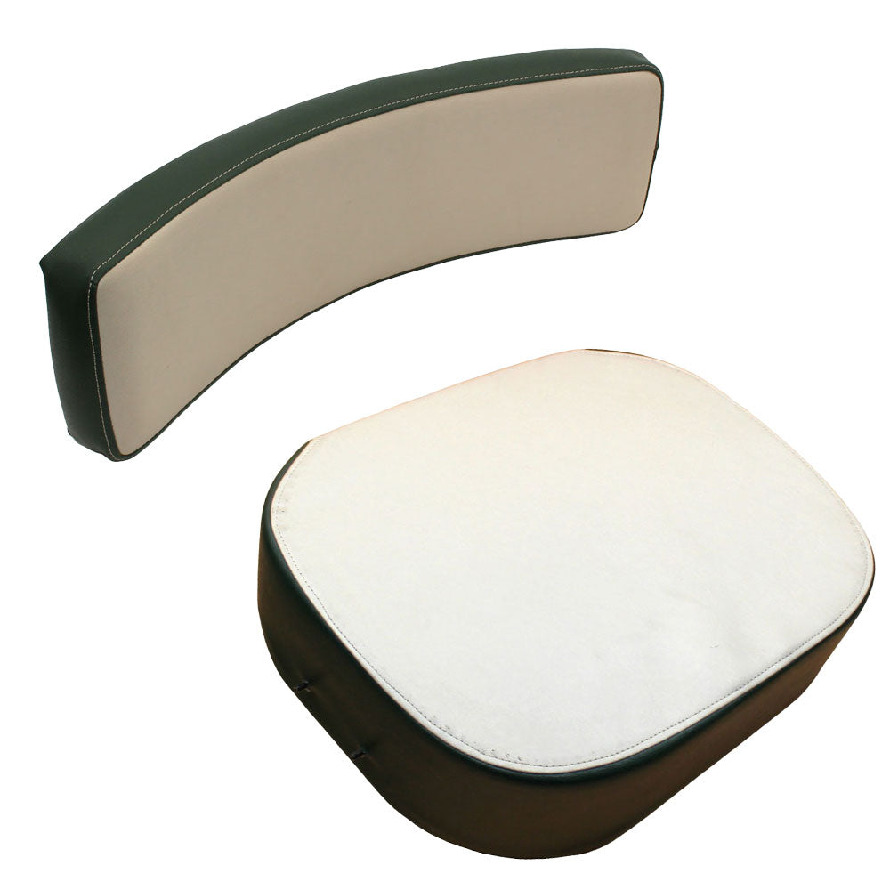 Green & White Seat Cushion Set Fits Oliver Replaces 105812ASA
