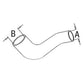 A-1438669R1 Upper Radiator Hose - Fits Case IH Tractors 274, 284