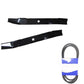 Mower Deck Belt and Blade Set Fits AYP Replaces 126520X