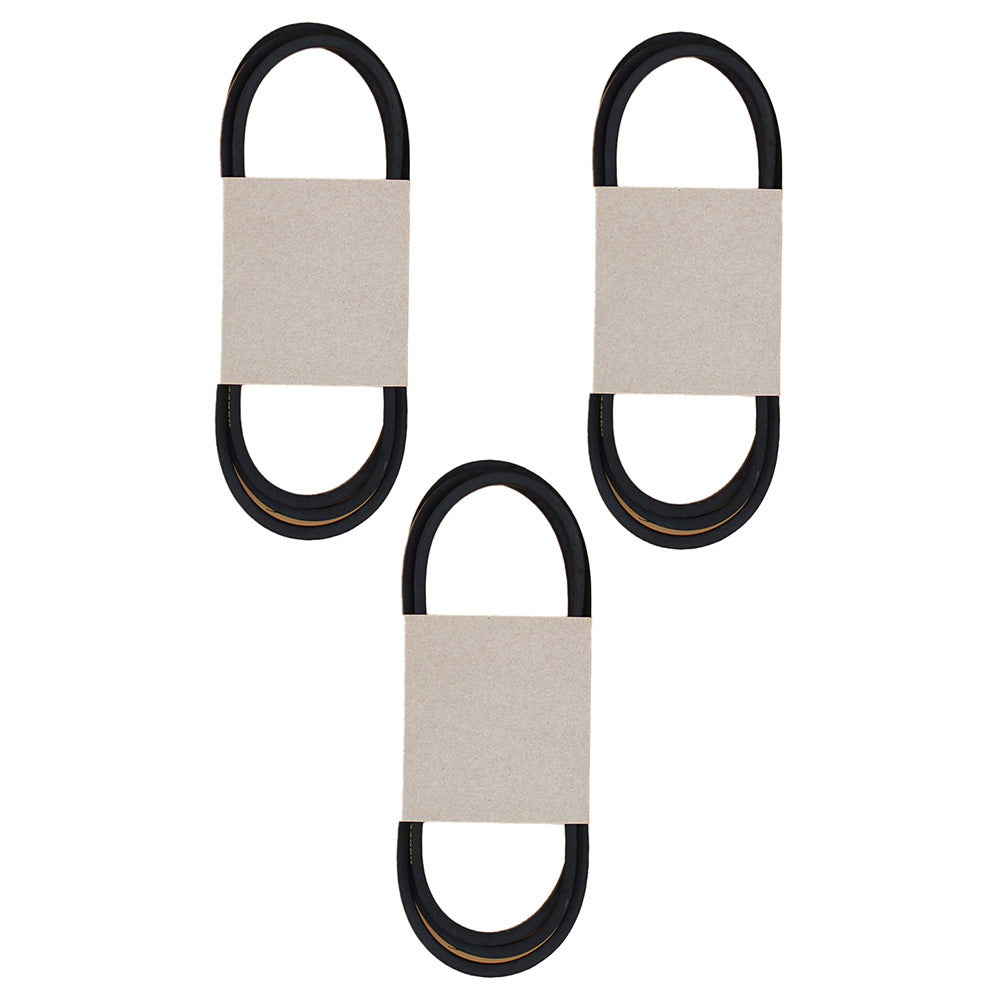 Set of Three Deck Belts 1/2" x 95.5" Fits Husqvarna GTH200 Fits AYP 144959