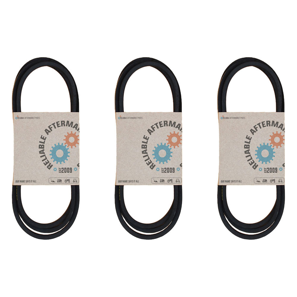 Qty 3: Deck Belts Fits Husqvarna Replaces 531300766