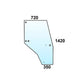 144969A1 One (1) New Cab Glass Door Fits Case IH 3000 3210 3220 3230