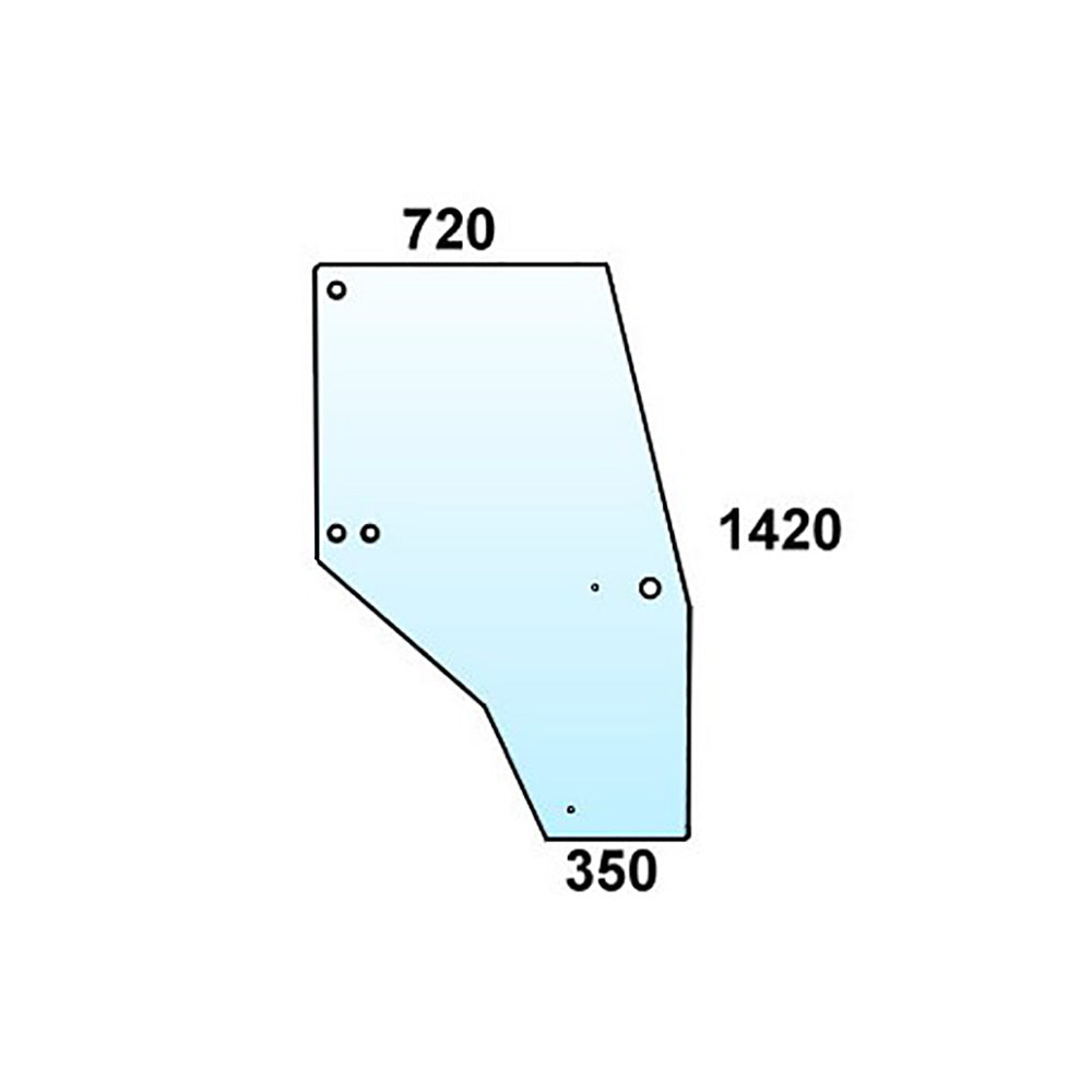 Cab Glass Door Fits Case/International Harvester Replaces 144969A1
