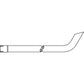 A-146520CHR Chrome Exhaust - Fits Case IH 1086, 1586, 186, 3088, 3488, 886 +