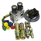14789CM New Tractor Hydraulic 2-Circuit Multiplier Valve with Couplers 12 Volt