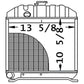 15221-72060 New Radiator Fits Kubota Tractor Model L175