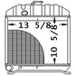 15221-72060 Copper Radiator Fits Kubota Tractors L175 with cap 4 ROW