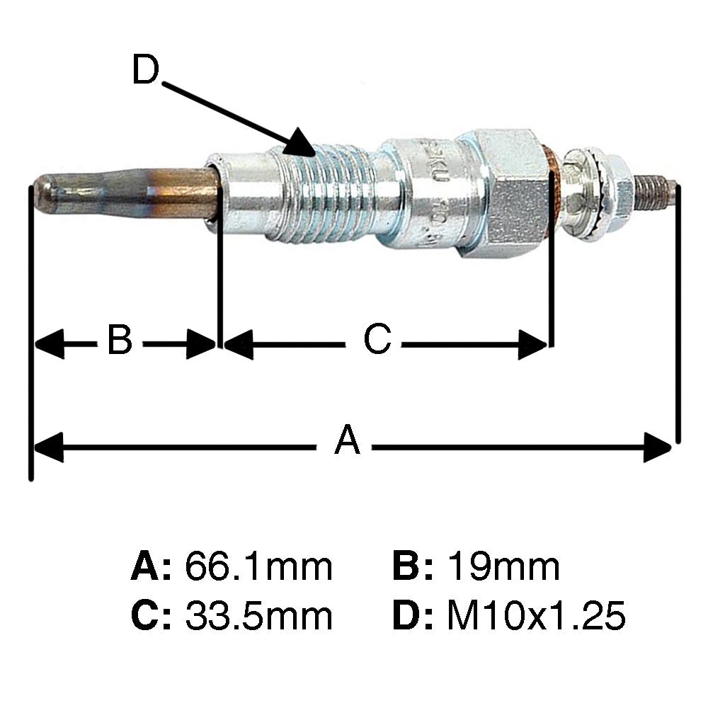 New Glow Plug Fits Kubota Tractor B Series B5100D B5100E
