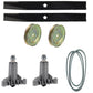 38" Deck Rebuild Kit Fits Craftsman Fits Husqvarna Spindles Blades Pulleys