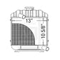 4 ROW 15371-72060 New Radiator Fits Kubota Diesel Tractors B6100D B6100E B7100D