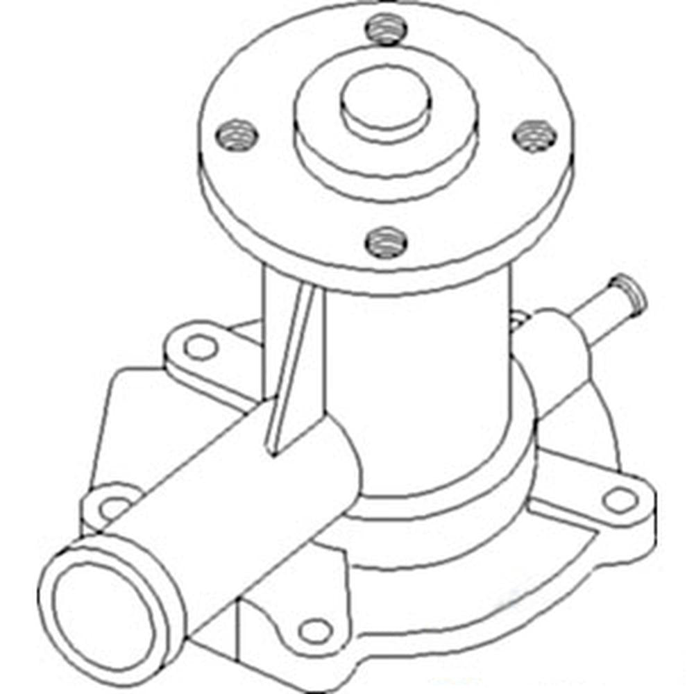 Water Pump No. 15534-73030 Fits Kubota D650 D750 D850 D950 V1100 V1200 Z500 Z600