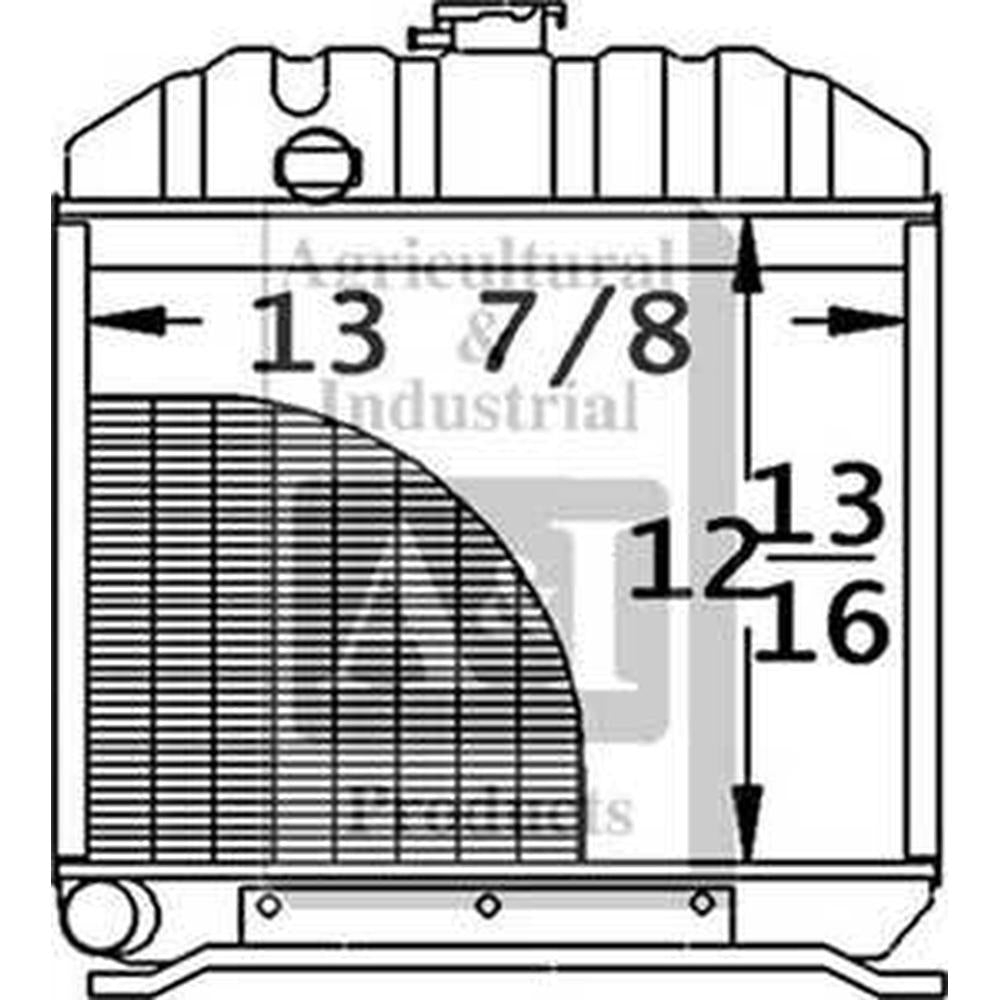 Radiator Fits Kubota L235 L245DT L245H L2050DT L2050F L2350DT L2350F 1557572060
