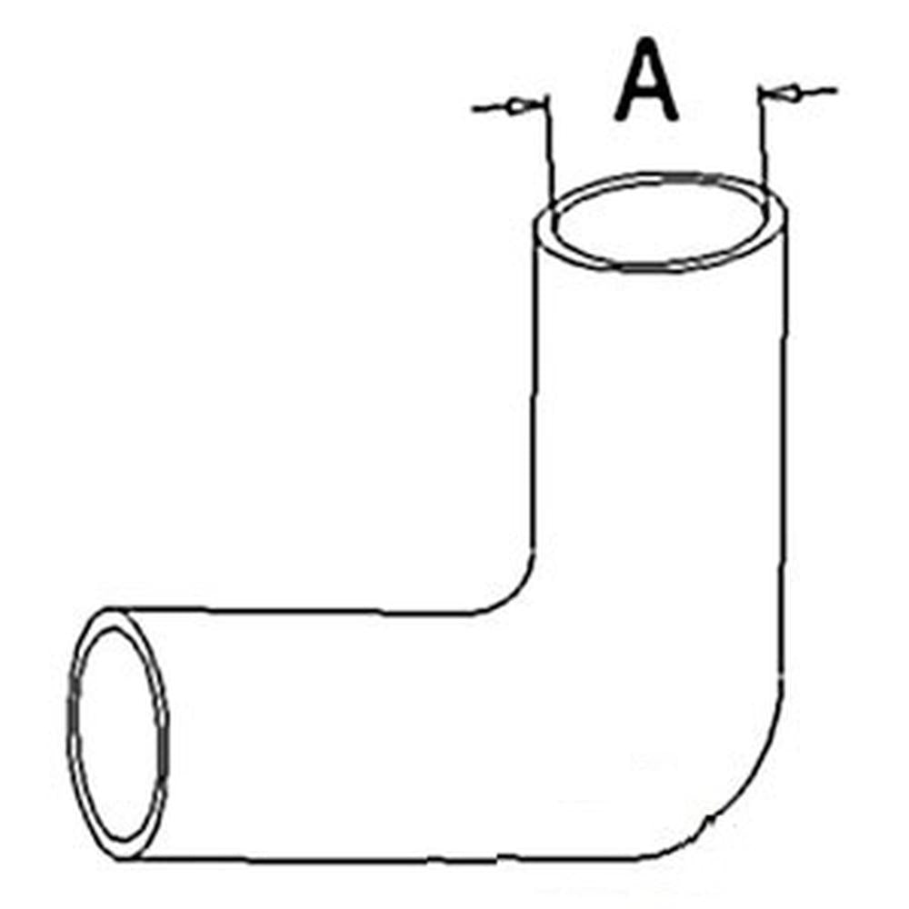 Upper Radiator Hose Fits 1650 1655 1850 2-70 2-78 4-78 157434A 158624A