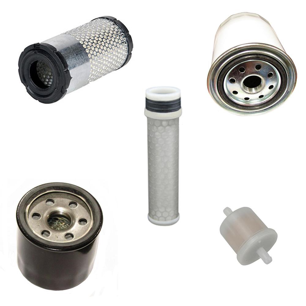 Aftermarket Engine Maintenance Filter Kit Fits Kubota ZG222 Zero-Turn Mowers