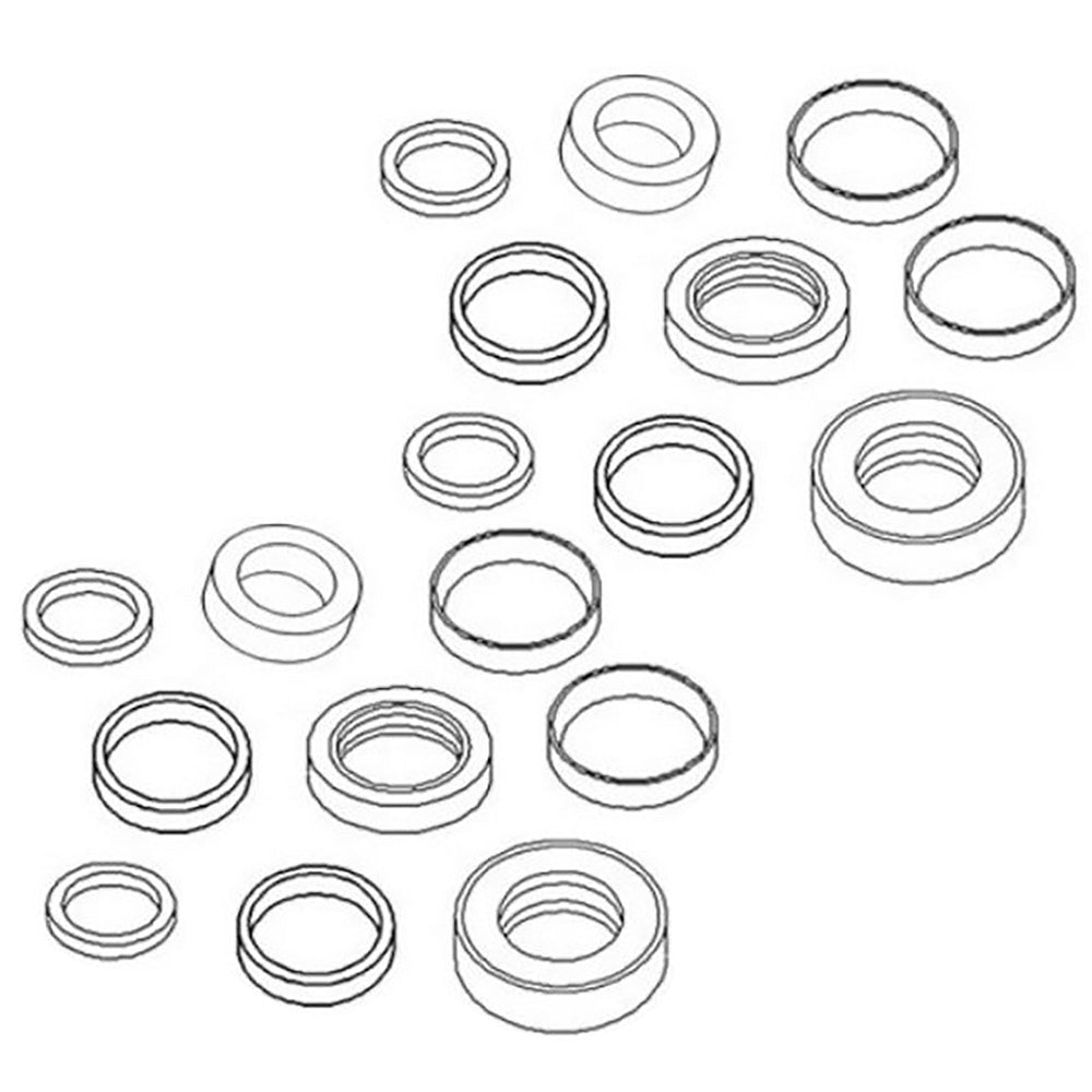 1606840M93 Two Tilt Hydraulic Cylinder Seal Kits Fits Massey Ferguson 32 Loader