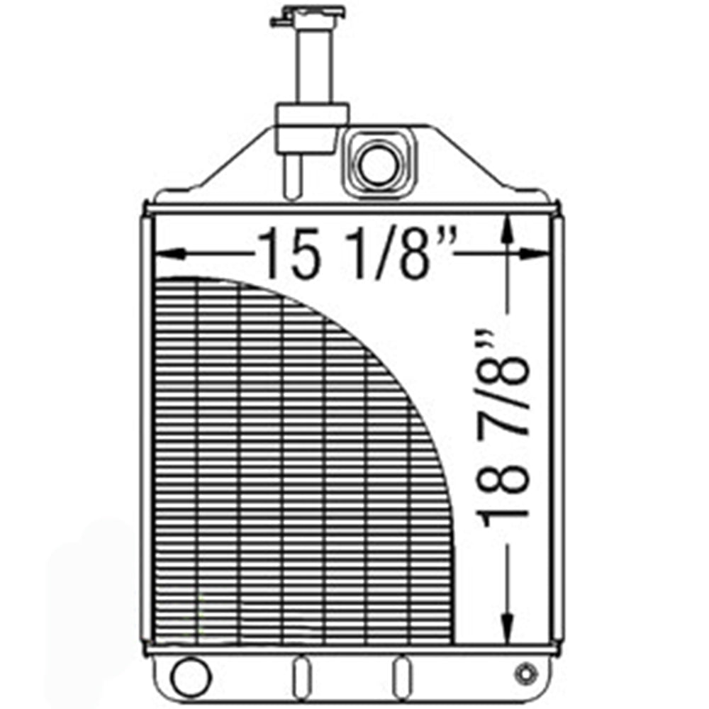 Radiator Fits Massey Ferguson Replaces 1683977M92