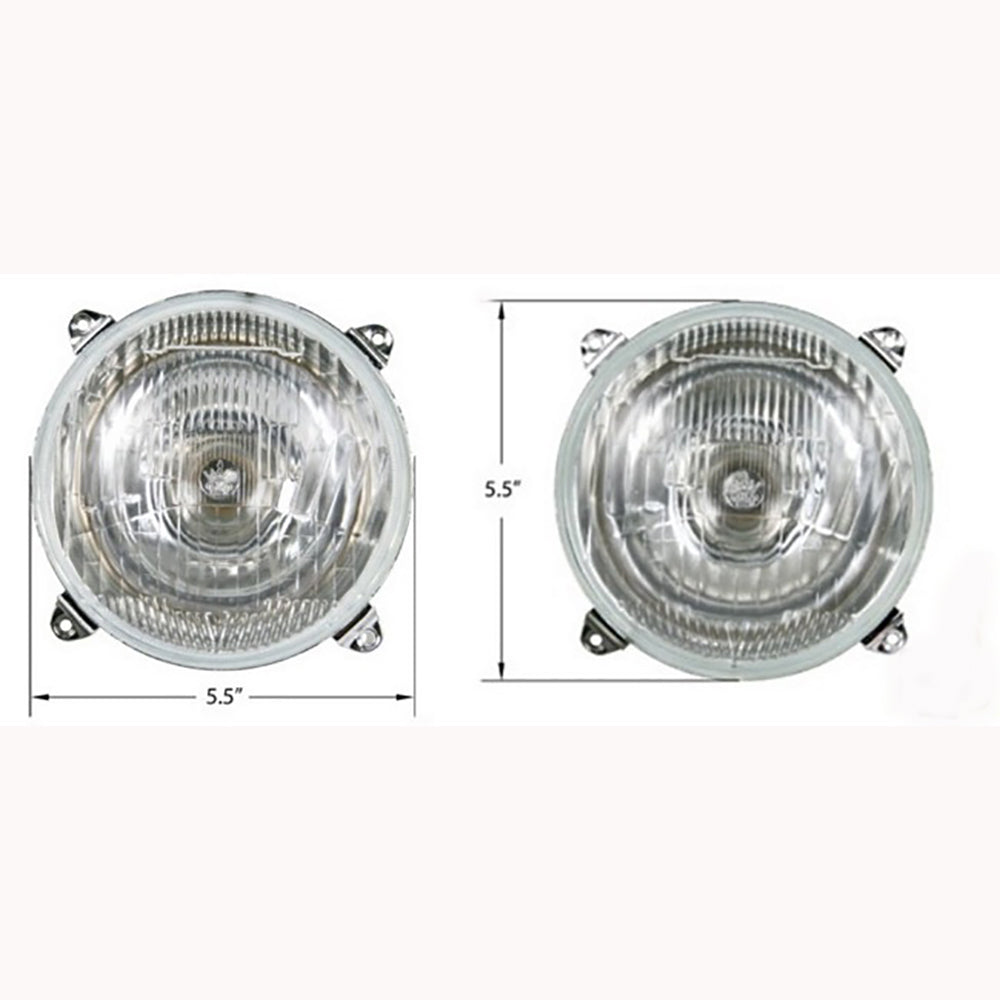 Pair of Headlights Fits Massey Ferguson Tractor 158 20D 50H 290 595