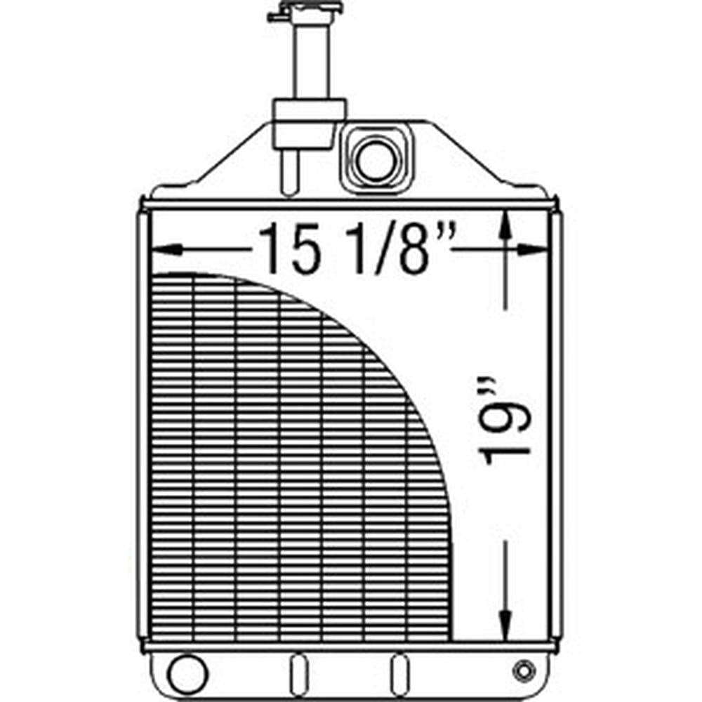Radiator Fits Massey Ferguson Replaces 1680599M92