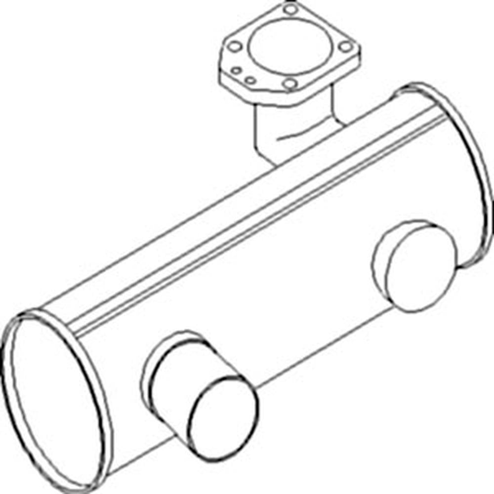 S.42656 Muffler - Underhood Fits Massey Ferguson